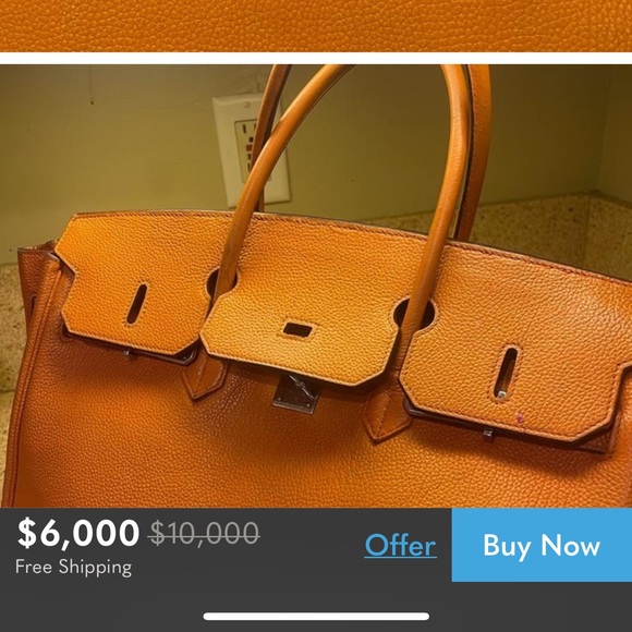 Hermès orange birkin scammer. BUYER BEWARE!! Mr4000553 or BLU J - Picture 2 of 3